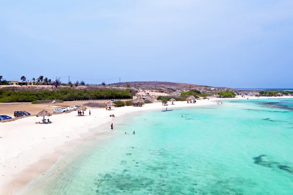 Aérien de Baby beach sur l "île d'Aruba dans les Caraïbes — Photo