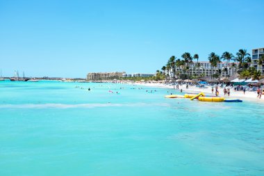 Palm Beach, Aruba Island Karayip Denizi