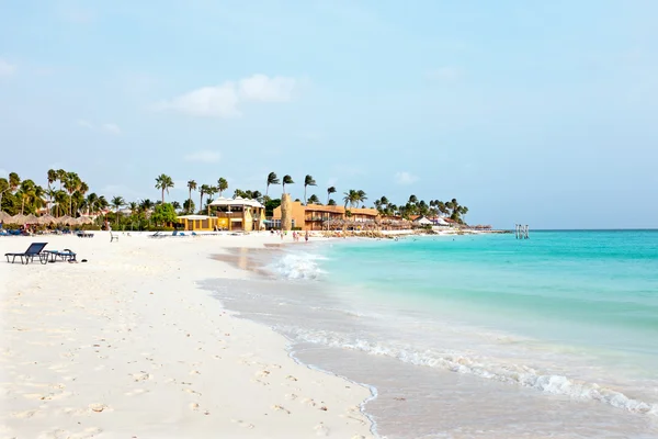 Manchebo beach na ostrově Aruba v Karibiku — Stock fotografie