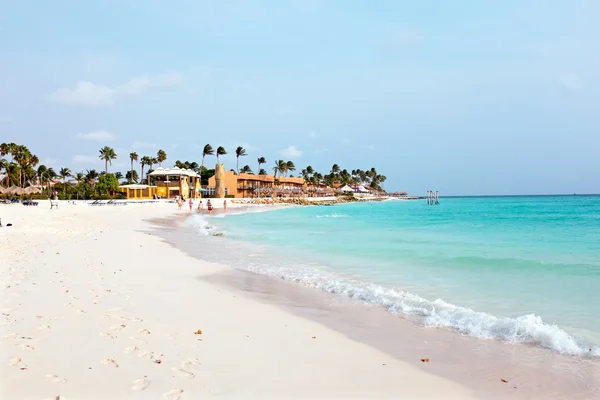 Manchebo beach on Aruba island in the Caribbean — Stock Photo, Image