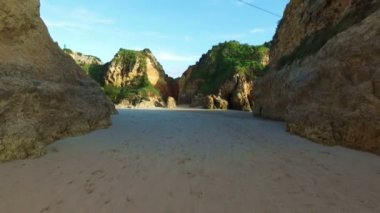 Praia Tres Irmaos Alvor Portekiz doğal taş
