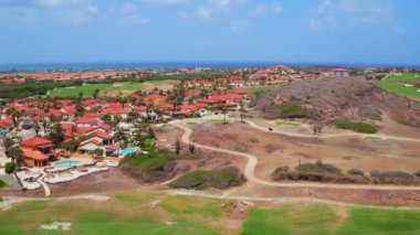 Aruba Island Karayipler golf sahasında gelen hava