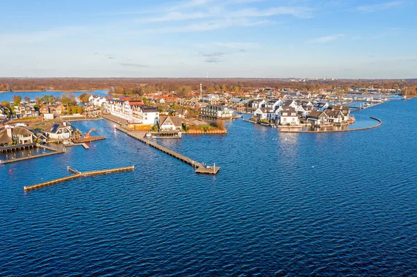 Flygplan Från Byn Loosdrecht Nederländerna — Stockfoto