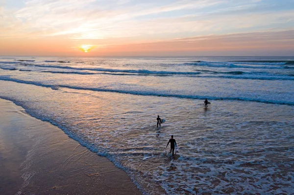 Zdjęcie Praia Vale Figueiras Portugalii Zachodzie Słońca — Zdjęcie stockowe