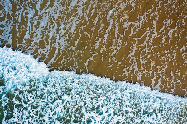 Tomada Aérea Das Ondas Oceânicas Oceano Atlântico — Fotografia de Stock