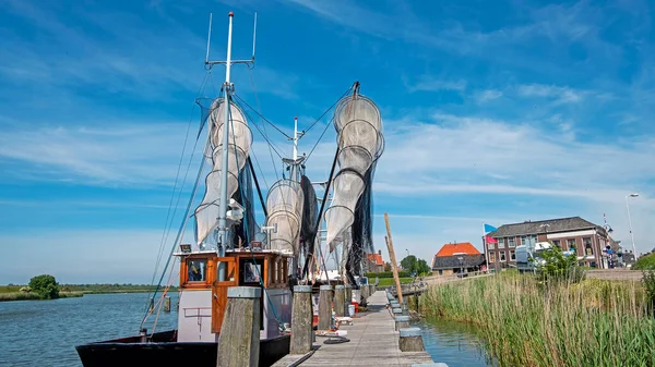 Old Traditional Fishing Ship Harbor Workum Netherlands — Stock Photo, Image