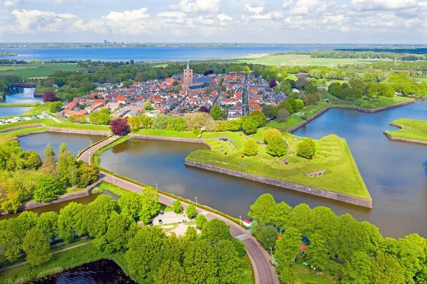 Aerial City Naarden Netherlands — Stock Photo, Image