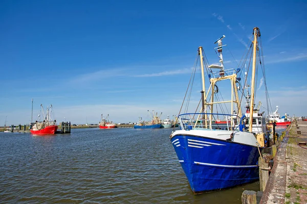 Rybářský Člun Přístavu Lauwersoog Nizozemsku — Stock fotografie