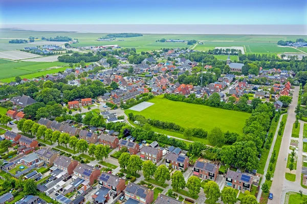 Flygfoto Över Byn Ternaard Friesland Nederländerna — Stockfoto