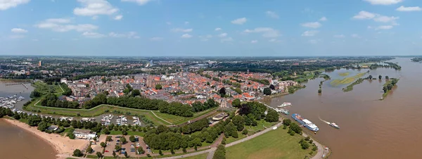 Aerial Panorama City Gorinchem Netherlands — Stock Photo, Image