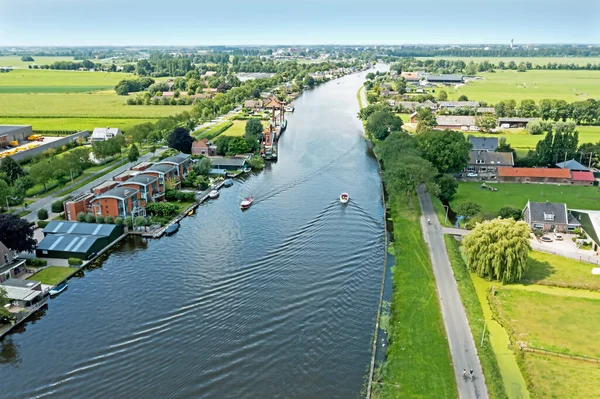 Воздух Реки Ауде Рейн Около Бодегравена Нидерландах — стоковое фото