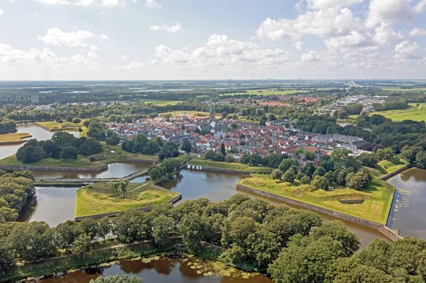 Aerial City Naarden Netherlands — Stock Photo, Image