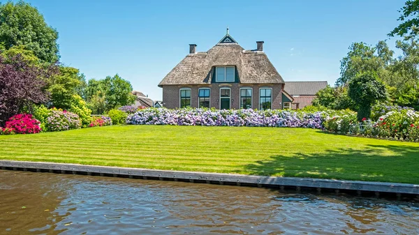 Maison Agriculteurs Traditionnels Campagne Des Pays Bas Été — Photo