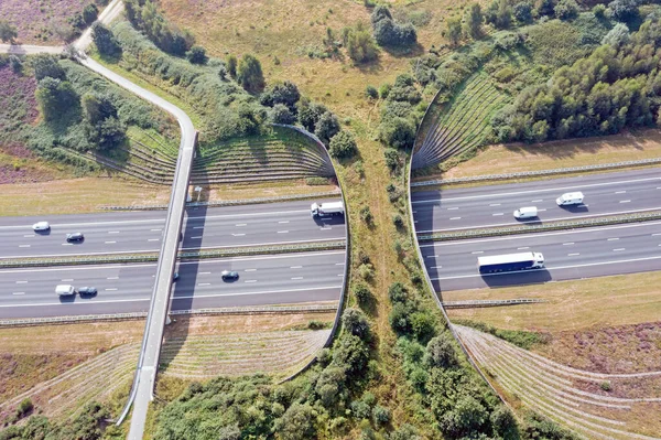Ecoduct Borkeld Dálnici Rijssen Nizozemsko — Stock fotografie