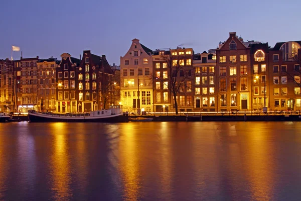 Amsterdam by night — Stock Photo, Image