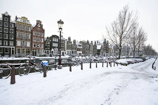 Amsterdam in winter — Stock Photo, Image