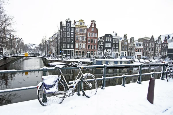 Amsterdam no inverno — Fotografia de Stock