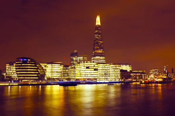 London at night in the UK — Stock Photo, Image