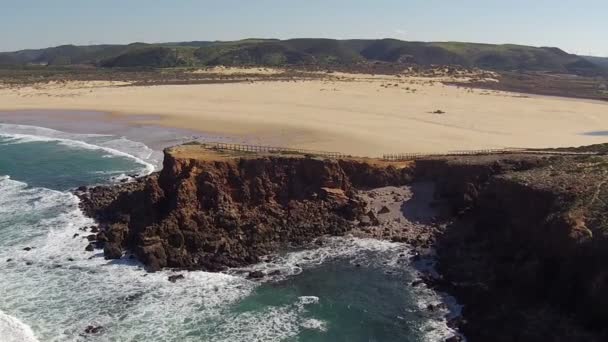 La costa oeste de Portugal — Vídeo de stock