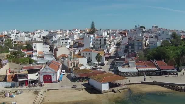 Alvor Portekiz gelen hava — Stok video