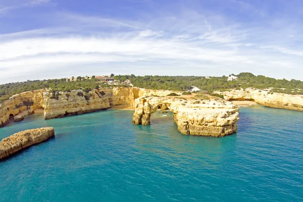 Aerial from Praia Albandeira — Stock Photo, Image