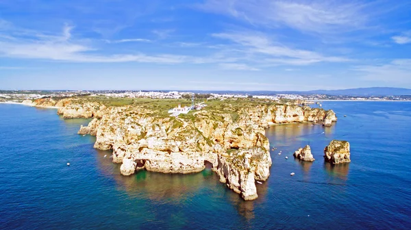 Ponta Piedade met de vuurtoren — Stockfoto