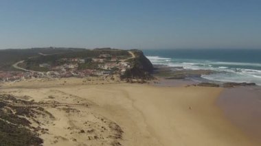 Monte Clerigo köyden westcoast Portekiz, hava