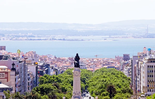 Standbeeld Eduardo Vii in Lissabon — Stockfoto