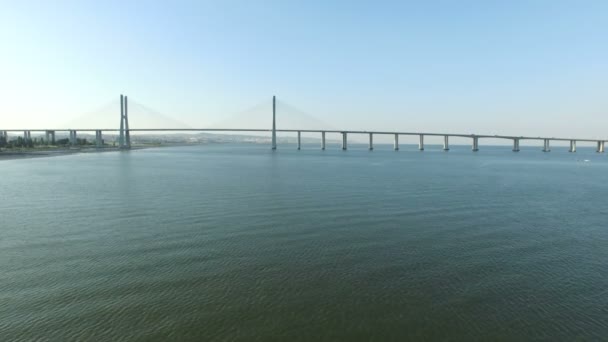 Ponte Vasco da Gama a Lisbona — Video Stock