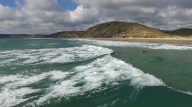 Okyanus ve sörfçü Portekiz Hava