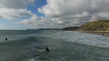 Okyanus ve sörfçü Portekiz Hava