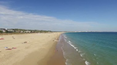 Lagos Portekiz 'deki Meia Praia' da hava durumu