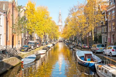 Sonbaharda Hollanda'nın Amsterdam Zuiderkerk