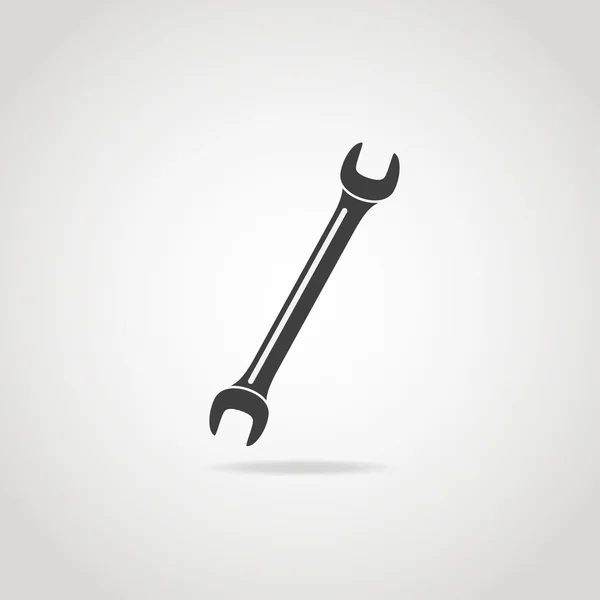 Llave icono negro — Vector de stock