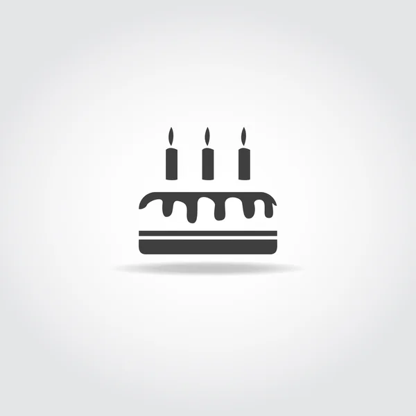 Icône gâteau d'anniversaire — Image vectorielle