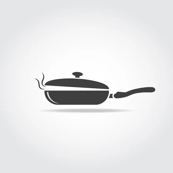Pictogram van de pan koken — Stockvector