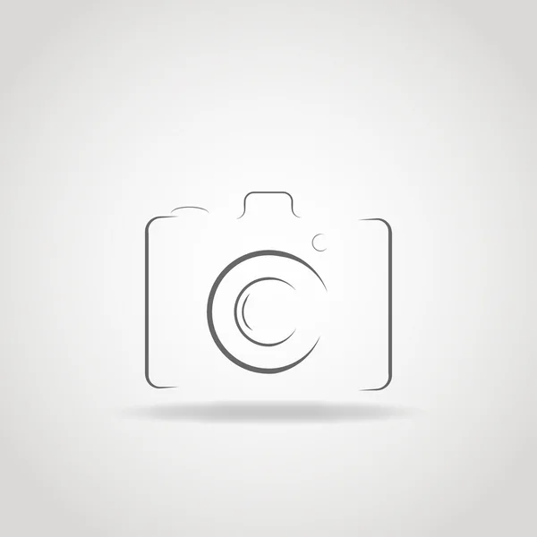 Elegant Camera Icon — Stock Vector