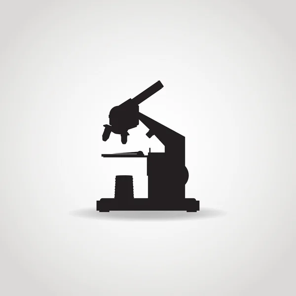 Icono realista del microscopio — Vector de stock