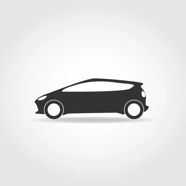 Auto zwart pictogram — Stockvector