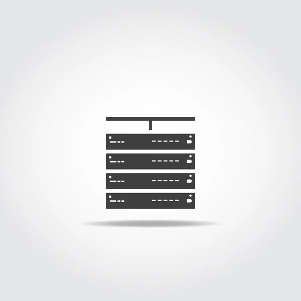 Значок комп'ютер сервера — стоковий вектор