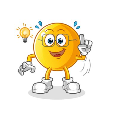  emoticon 'un bir fikri var. karakter vektörü