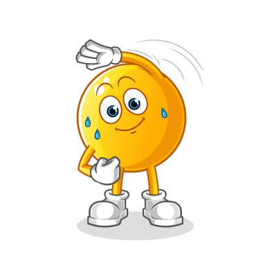  Duygusal gerdirme karakteri. çizgi film maskotu vektörü