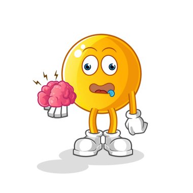 Beyin vektörü yok. çizgi film karakteri