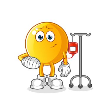  Serum illüstrasyonunda ifade bozukluğu. karakter vektörü