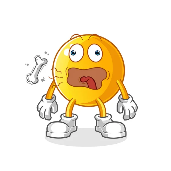 Emoticon Burp Mascot Cartoon Vector — Wektor stockowy