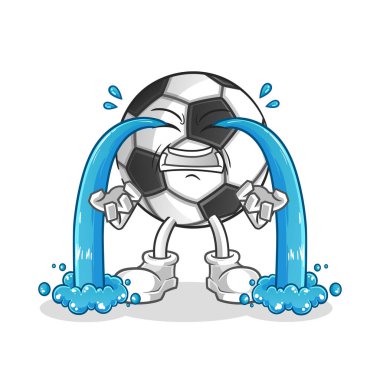 Top ağlaması illüstrasyonu. karakter vektörü