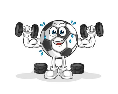 Taşak ağırlığı eğitim illüstrasyonu. karakter vektörü