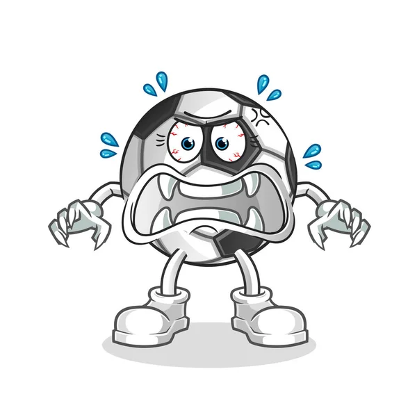 Ball Monster Vector Cartoon Character — Stock Vector