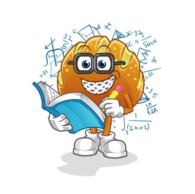 Ekmek manyağı çizgi filmi. çizgi film maskotu vektörü