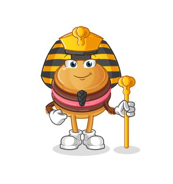 Kurabiye, eski bir Mısır çizgi filmi. çizgi film maskotu vektörü